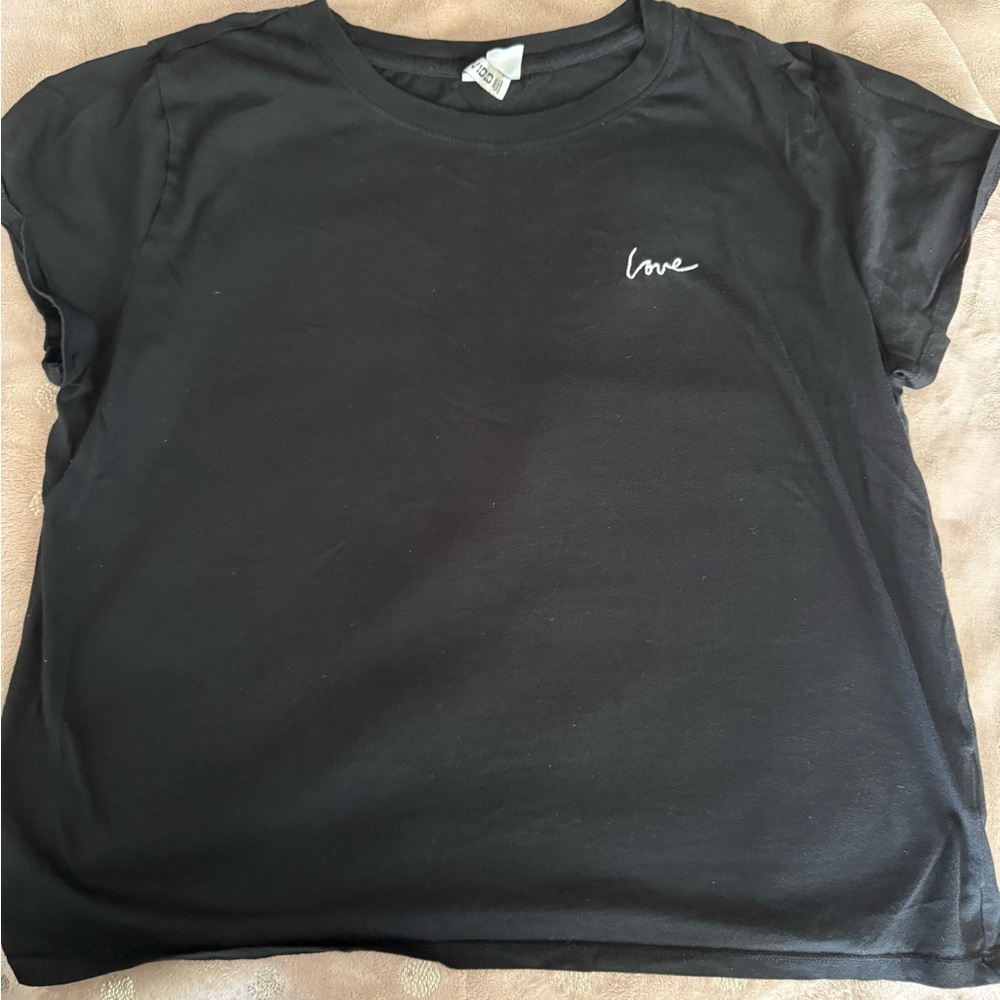 Divided Black Short Sleeve Tee